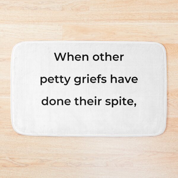 Item preview, “When other petty griefs have done their spite,” - print black designed and sold by ariksworld.