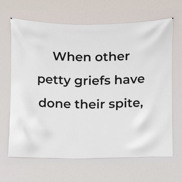 Item preview, “When other petty griefs have done their spite,” - print black designed and sold by ariksworld.