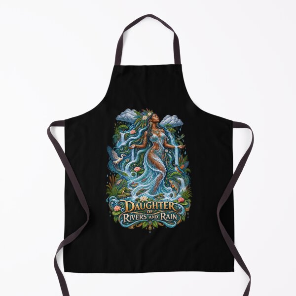 Item preview, Daughter of Rivers and Rain | River Goddess Art | Sacred Water Spirit designed and sold by 'VARI'.