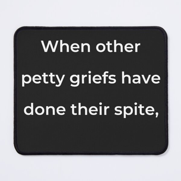 Item preview, “When other petty griefs have done their spite,” - print white designed and sold by ariksworld.