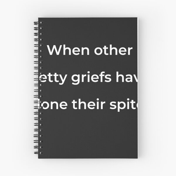 Item preview, “When other petty griefs have done their spite,” - print white designed and sold by ariksworld.
