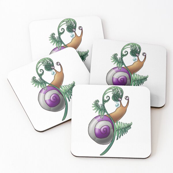 Item preview, Gray Asexual Fern Pride Snail designed and sold by PrideSnails.