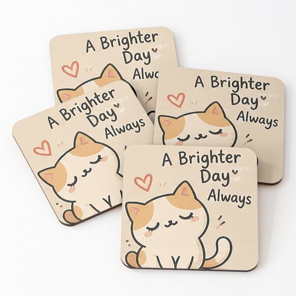 Item preview, A Brighter Day Always | Positive Cat Art designed and sold by Sara-Ai.
