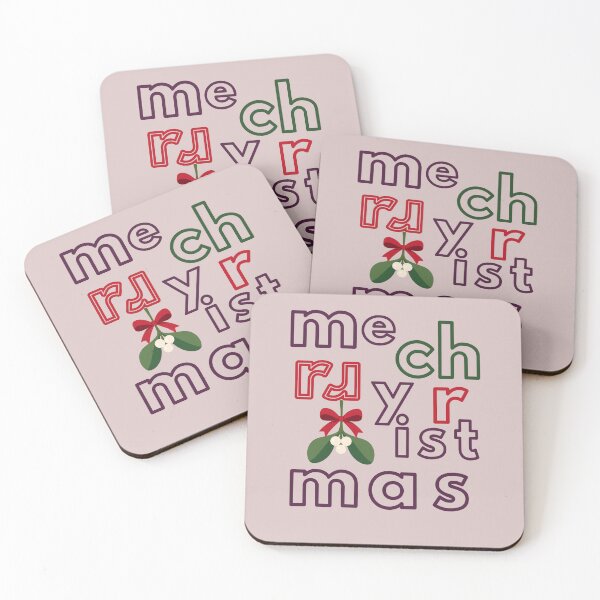 Item preview, Festive Chaos Merry Christmas Typography Art designed and sold by Knock on my door.