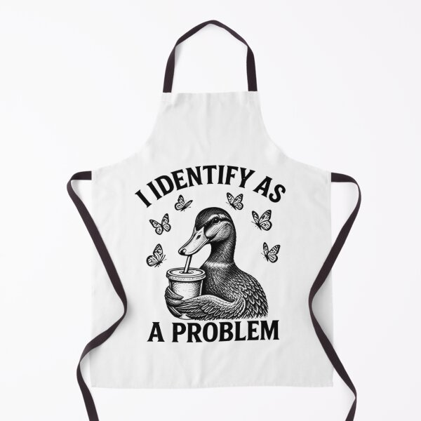 Item preview, I Identify As A Problem Duck Funny Sarcastic Animal designed and sold by LASTIQUE-dd.