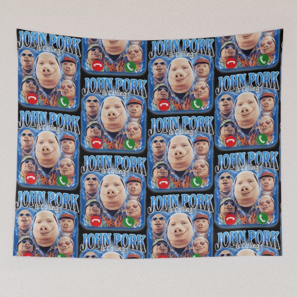 Item preview, John Pork Is Calling Meme Internet Humor Gen Z   designed and sold by averyfoxdesigns.