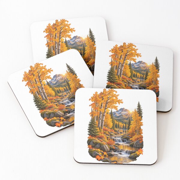 Item preview, Golden Forest Autumn Mountain Landscape designed and sold by RockitBaby.