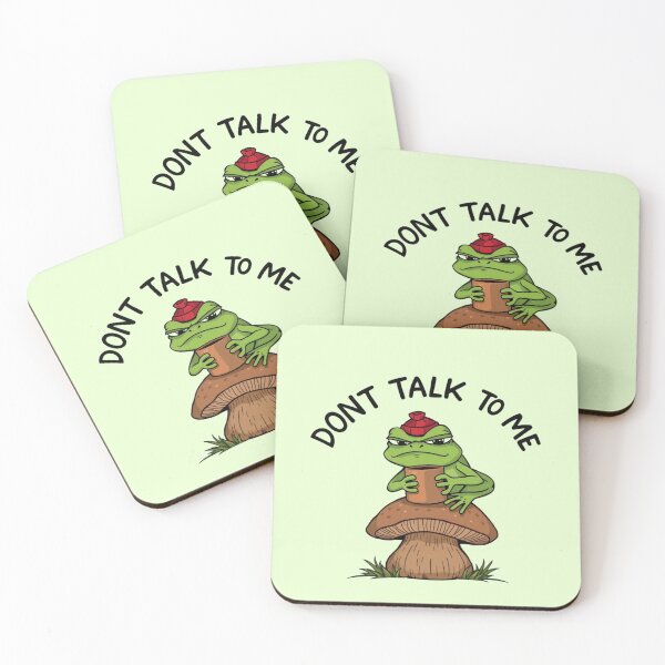 Item preview, Dont Talk To Me Funny Grumpy Frog Coffee Art designed and sold by Fine-Arts-Lab.