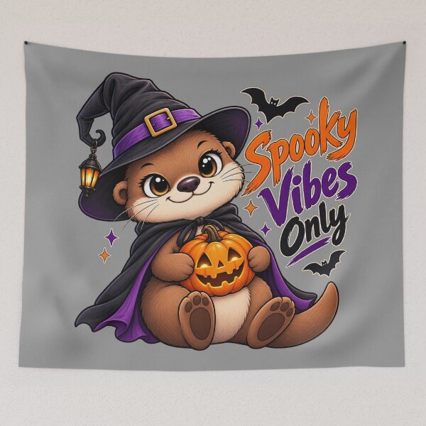 Item preview, Funny Otter Meme Collection - Spooky Vibes Only Otter Halloween Meme - Creepy Cute Cartoon Otter | Spooky Season designed and sold by MiraLumeStudio.
