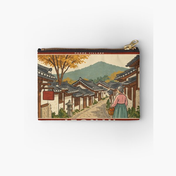 Artikelvorschau, Vintage Korea Jeonju Hanok Village Postage Stamp Vector entworfen und verkauft von Shutter-Dragon.