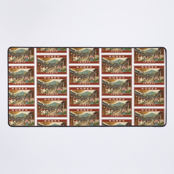 Item preview, Vintage Korea Jeonju Hanok Village Postage Stamp Vector designed and sold by Shutter-Dragon.