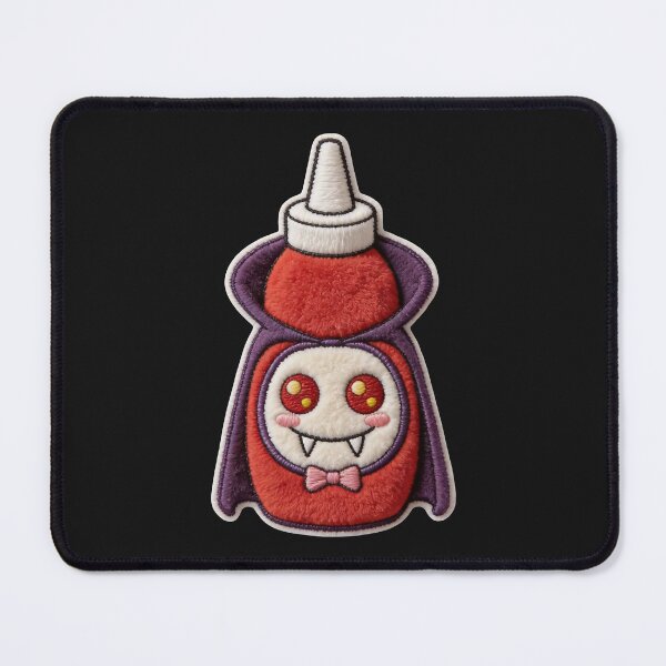 Item preview, Spooky Kawaii Ketchup - Vampire Condiment Fast Food Patch Style designed and sold by thelexiverse.