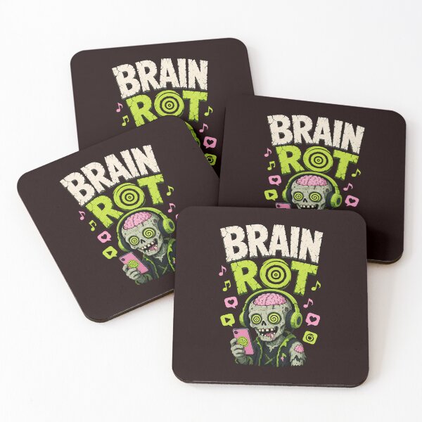 Item preview, Brain Rot Headphones Zombie Music Halloween designed and sold by LV-creator.