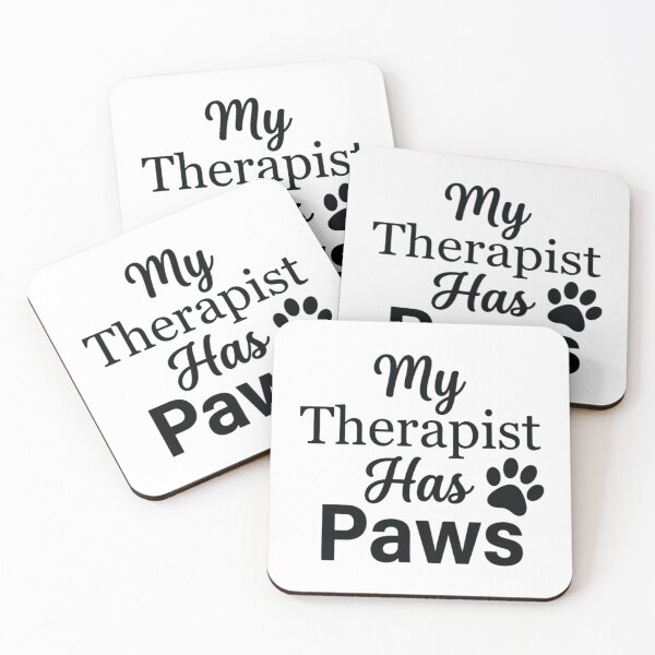Item preview, My Therapist Has Paws, Funny Cat Lover Pet designed and sold by CloudyPress.
