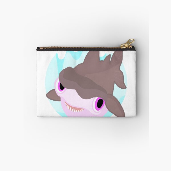 Item preview, Cute Shark Pink Eyes Funny Cartoon  designed and sold by MigWhimsy.