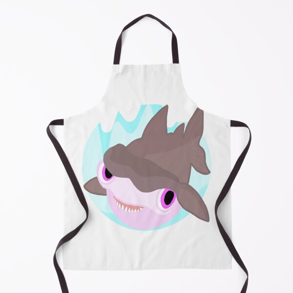 Item preview, Cute Shark Pink Eyes Funny Cartoon  designed and sold by MigWhimsy.