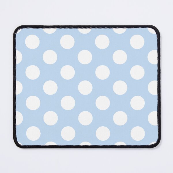 Item preview, Large white polka dots on cool blue designed and sold by Nolan6.