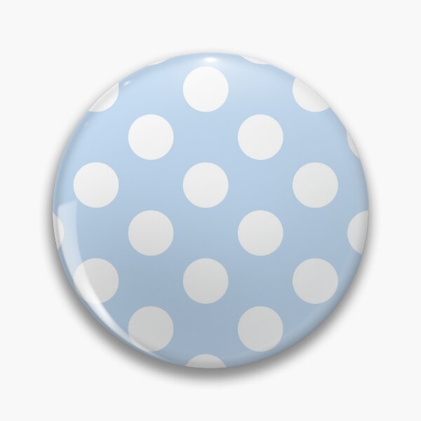 Item preview, Large white polka dots on cool blue designed and sold by Nolan6.