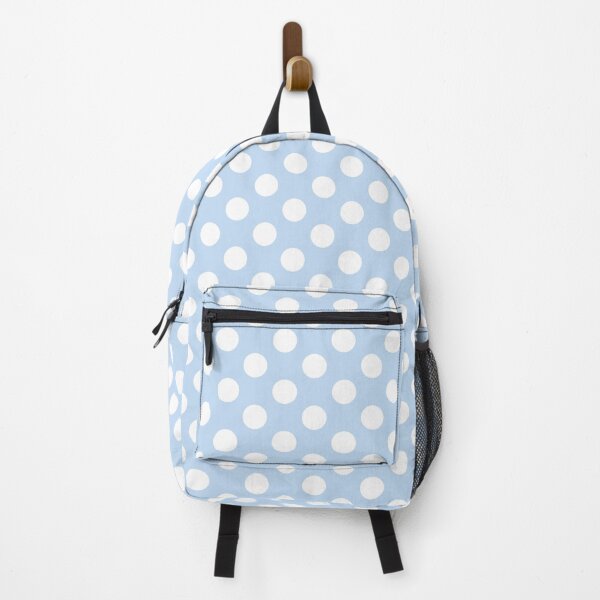 Item preview, Large white polka dots on cool blue designed and sold by Nolan6.