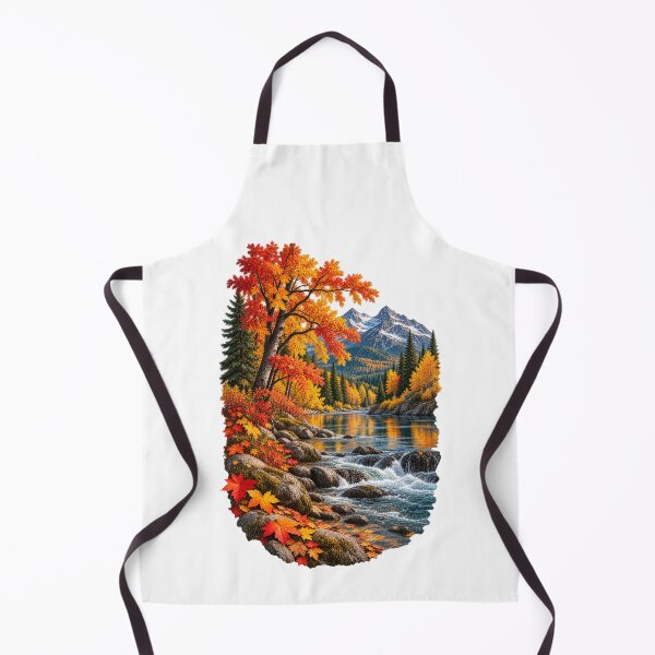 Item preview, Autumn River Mountain Landscape Fall Foliage designed and sold by RockitBaby.