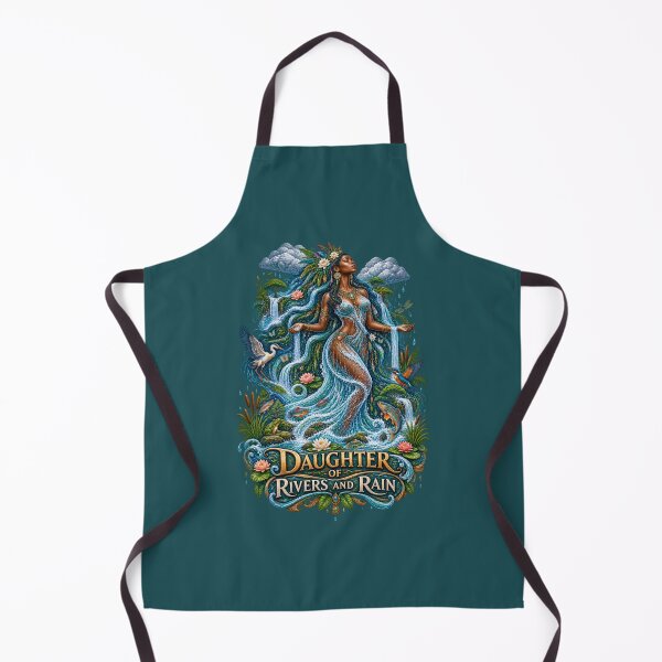 Item preview, Daughter of Rivers and Rain | River Goddess Art | Sacred Water Spirit designed and sold by 'VARI'.