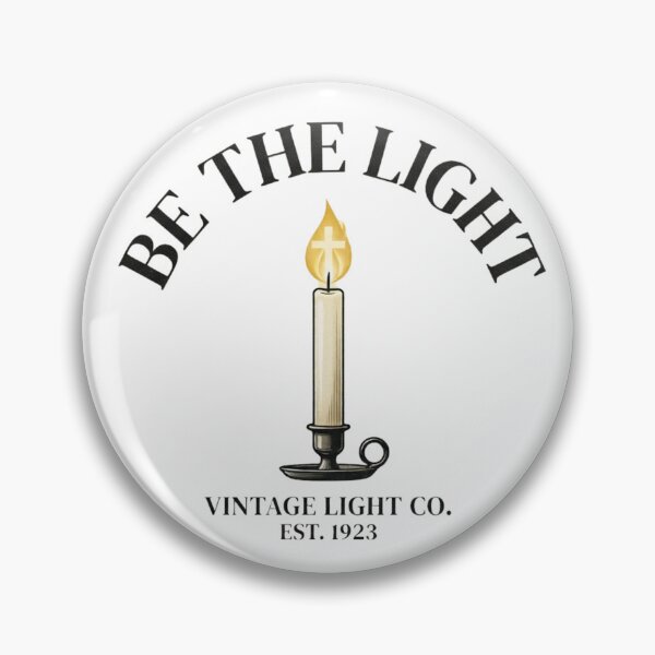 Item preview, Be The Light Vintage Candle Christian Faith Retro Design designed and sold by MantoSagrado.