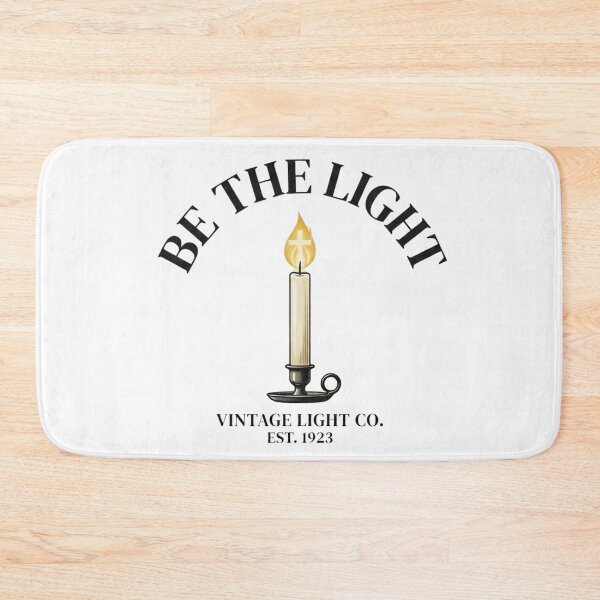 Item preview, Be The Light Vintage Candle Christian Faith Retro Design designed and sold by MantoSagrado.