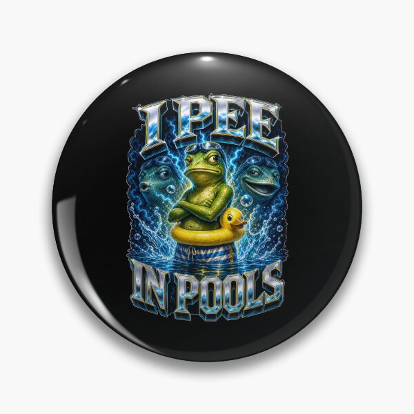 Item preview, I Pee in Pools Funny Frog Meme Sarcastic Humor Summer Pranks designed and sold by LakenDraphil.