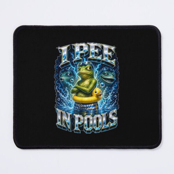 Item preview, I Pee in Pools Funny Frog Meme Sarcastic Humor Summer Pranks designed and sold by LakenDraphil.