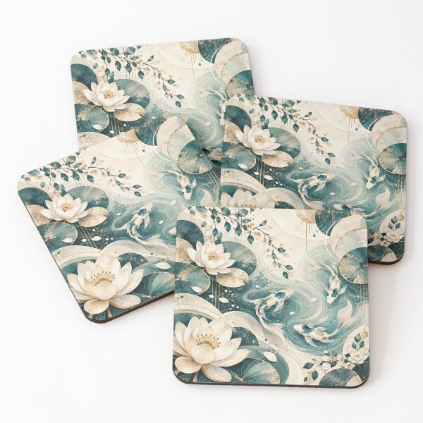 Item preview, Whimsical Koi Lotus Garden designed and sold by WeaveSphere.