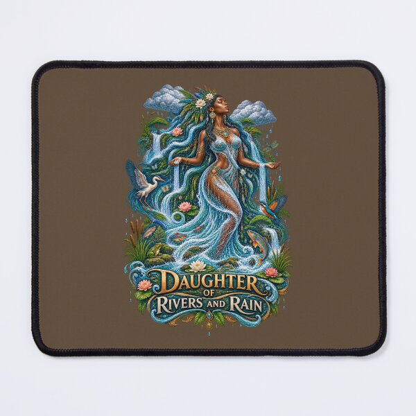 Item preview, Daughter of Rivers and Rain | River Goddess Art | Sacred Water Spirit designed and sold by 'VARI'.