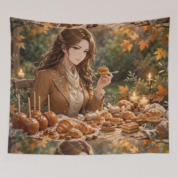 Item preview, Caramel Season — Autumn Dessert Girl designed and sold by TreatLLC.