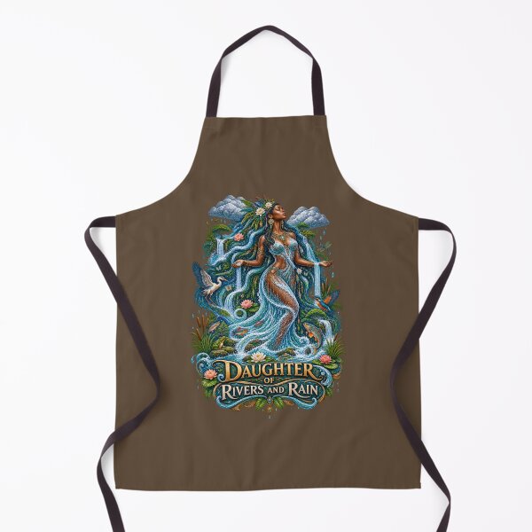 Item preview, Daughter of Rivers and Rain | River Goddess Art | Sacred Water Spirit designed and sold by 'VARI'.