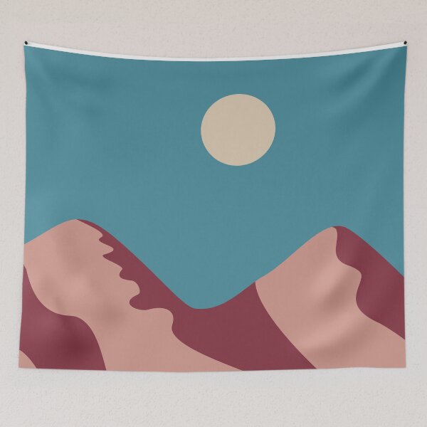Item preview, Minimalist Desert Moon and Mountains designed and sold by darkskinbender.