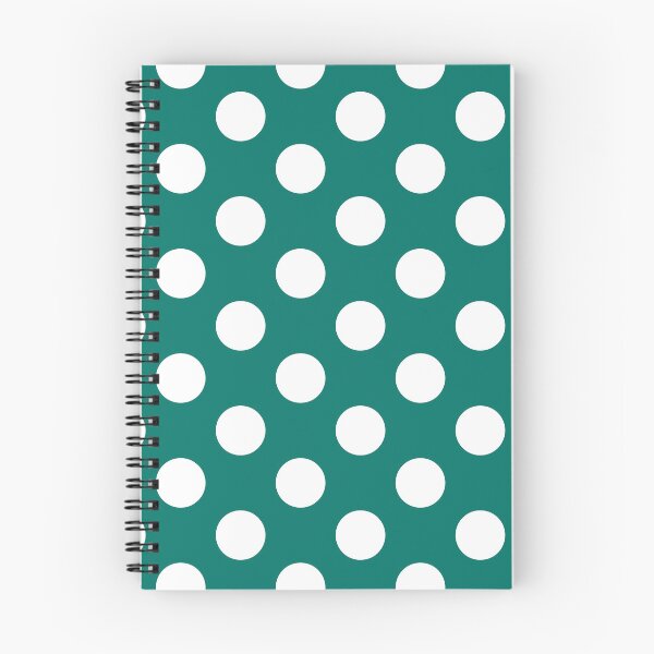 Item preview, Large white polka dots on jade green designed and sold by Nolan6.