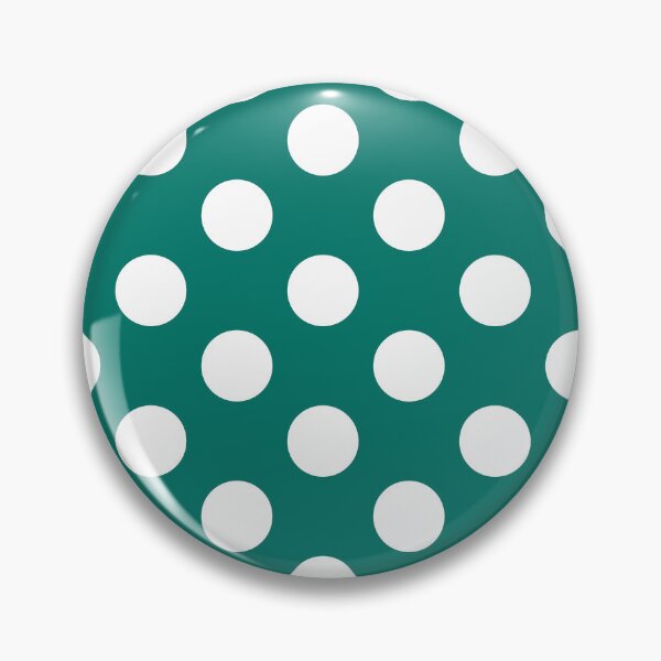 Item preview, Large white polka dots on jade green designed and sold by Nolan6.