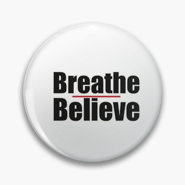 Item preview, Breathe, Believe – Minimalist Motivational Design designed and sold by Glowfy.