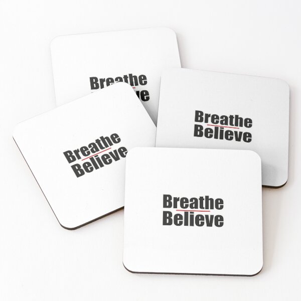 Item preview, Breathe, Believe – Minimalist Motivational Design designed and sold by Glowfy.