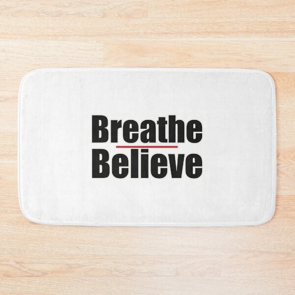 Item preview, Breathe, Believe – Minimalist Motivational Design designed and sold by Glowfy.