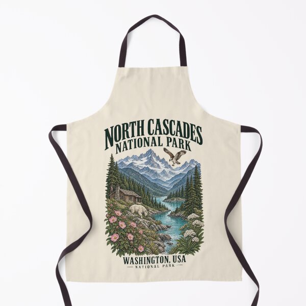 Item preview, North Cascades National Park, Washington, USA [Vintage Illustration] designed and sold by elektronen.