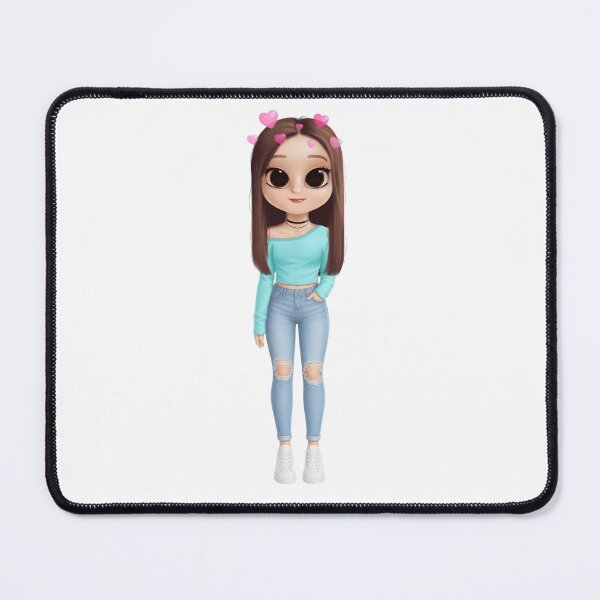 Item preview, Heart Vibes Only – Teal Crop Top Fashion Doll designed and sold by kitastylish.
