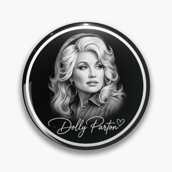 Item preview, Dolly Parton Portrait Nashville Country Music Legend Retro Black and White Seal designed and sold by raedattia.