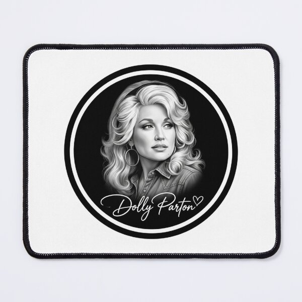 Item preview, Dolly Parton Portrait Nashville Country Music Legend Retro Black and White Seal designed and sold by raedattia.