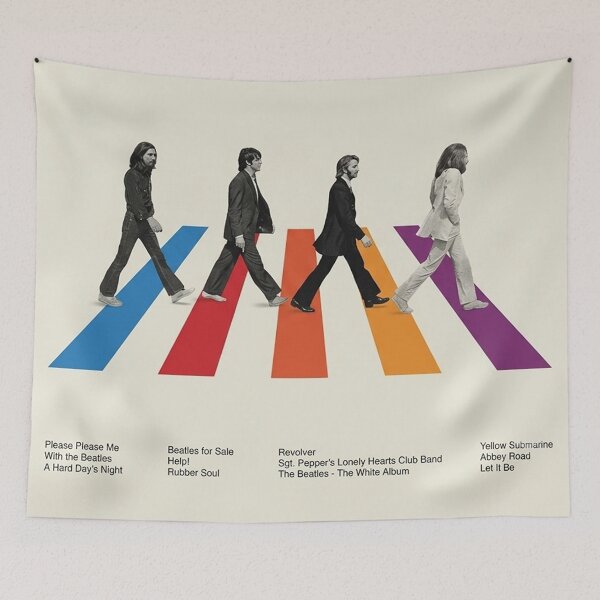 Item preview, Colorful Abbey Road Poster designed and sold by COFFEEWITHARTS.