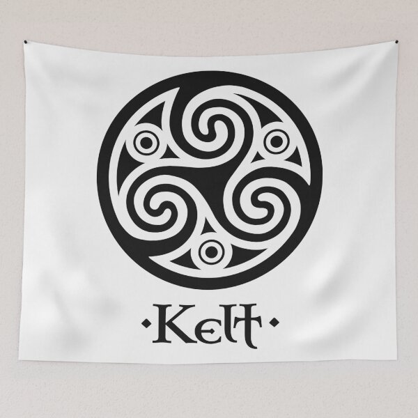 Item preview, Black breton triskelion and sign Kelt designed and sold by Art of Sun.