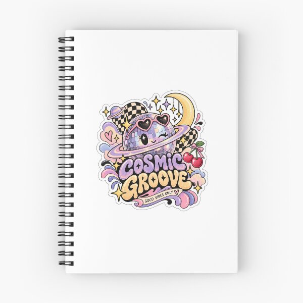 Item preview, Cosmic Groove Disco Planet Aesthetic Sticker designed and sold by Dikons.