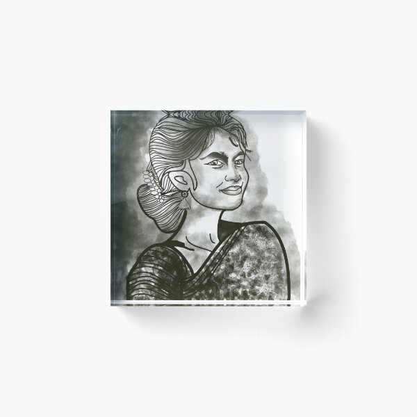 Item preview, Indian girl saree art designed and sold by breezeofart.