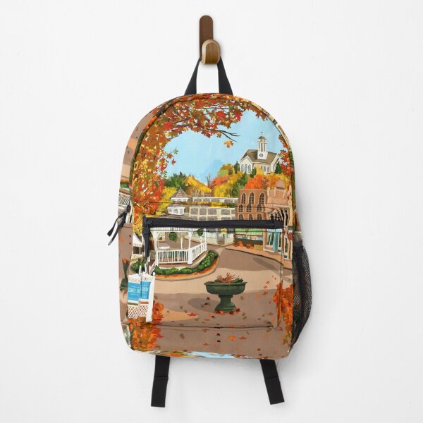 Item preview, Autumn Town Square designed and sold by COFFEEWITHARTS.