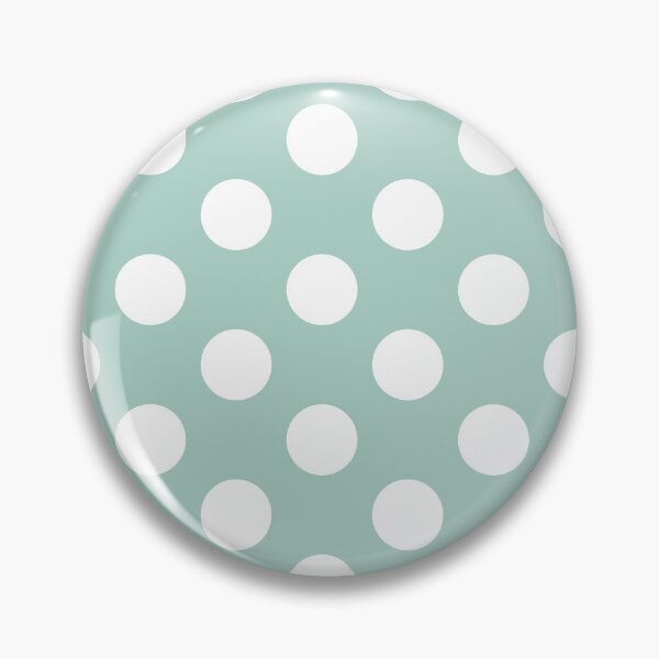 Item preview, Large white polka dots on jade green designed and sold by Nolan6.
