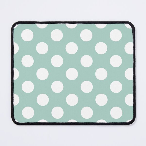Item preview, Large white polka dots on jade green designed and sold by Nolan6.